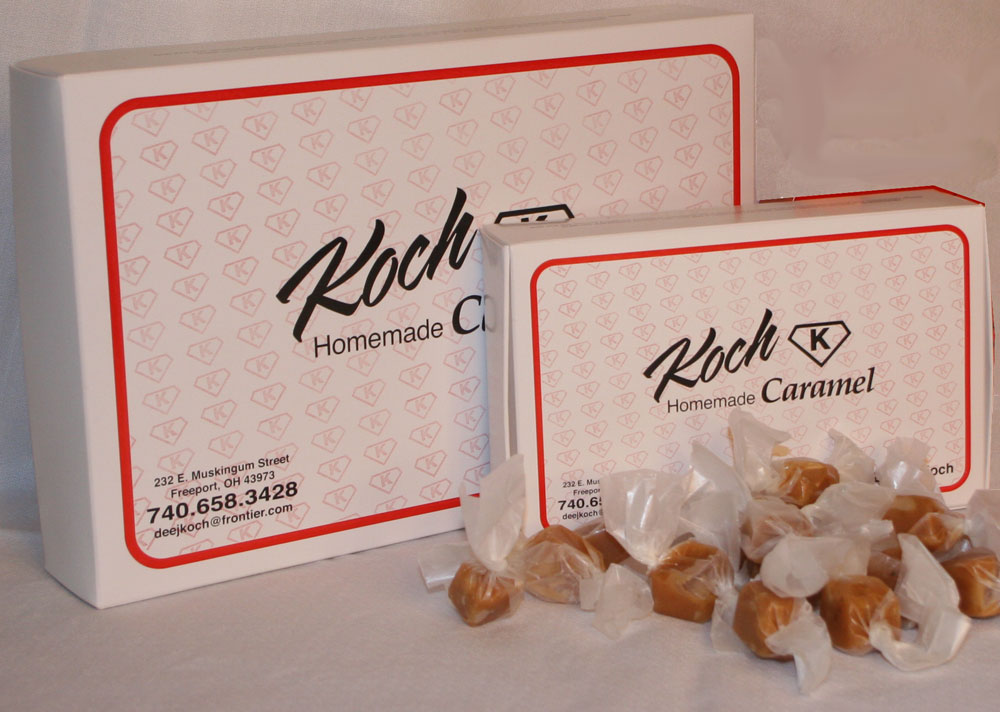 Koch Caramel in 1, 2 and 3 pound boxes